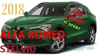 ALFA ROMEO STELVIO  AWD - TI SPORT - 280 HP! 2018