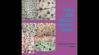 Pure Linen Digital Printed fabric