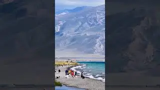 The Atlantic's Final Teardrop &ndash; Sayram Lake  #bestscenery #travel #sceniclandscapes #lake