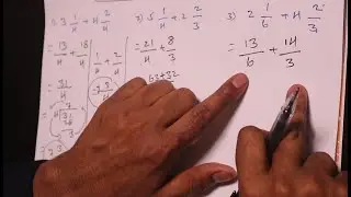 Xisaab | Fractions - Jajab | Casharka 3aad | Adding Mixed Fractions - Afsoomaali