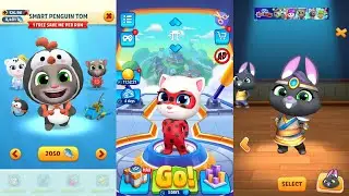 Talking Tom Gold Run Penguin Tom vs Tom Hero Dash Ladybug Angela vs Time Rush Mythic Becca Gameplay