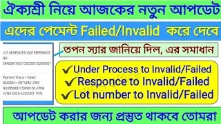 Aikyashree Scholarship Payment Update | Payment Failed/Invalid problem solved | CallRecord-Tapan sir