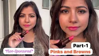 (Part-1)New* #pilgrim Matte MeUp Bullet #lipstick review & Swatches #queensfeat #mattelipstick