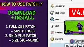 HOW TO Use Patch In PES 2020 Mobile {NO-Root}. Download & Install Patch Step By Step ||