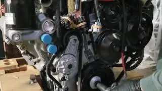 Corvette LT5 crate engine hand-turning