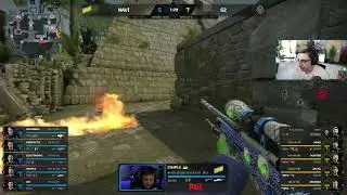 Oh no! shroud reacts to s1mple 3k AWP on Ancient