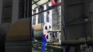 Large Industrial Roller Manufacturing  #roller #manufacturing  #drumroll