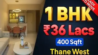 1 BHK in Thane West @ ₹36 Lacs || 400 Sqft || Ready To Move || Budget Flat Tour 