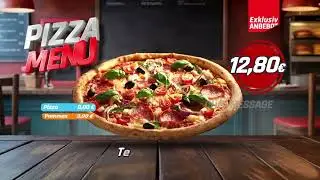 Digital Menu Display &ndash; Fast Food Restaurant Menu
