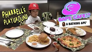 Pharrell's gastronomic dining experience at the only BAPE CAFE in the world.