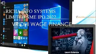RICHA INFO SYSTEMS LIMITED SME NSE IPO 2022 BY VRIDHI WAGE FINANCE