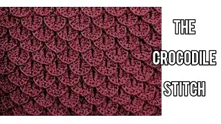 How To Crochet The Crocodile Stitch - [Tutorials] - C_clean Croch&ecirc;