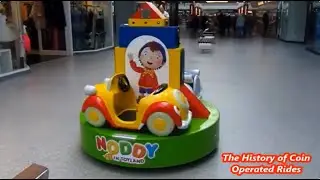 2010s Jolly Roger Coin Operated Roundabout Kiddie Ride - Noddy Carousel