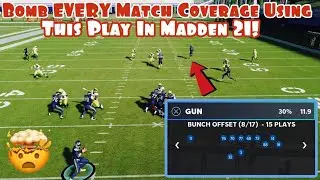 Bomb EVERY Match Coverage Using This OP Play From Bunch Offset In Madden 21!