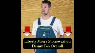 Liberty Stonewashed Bib Overalls #Shorts