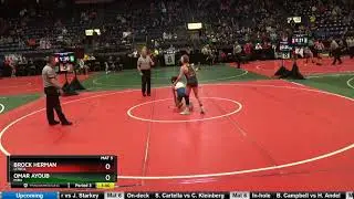 Brock Herman Lcwca vs Omar Ayoub Mira 2019 OAC Junior High State 96lbs Semis