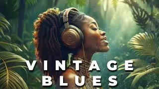 #136 Vintage Blues Music [🎙Raw Soulful Vocals ] Relaxing Night Escape l Retro Classics Style