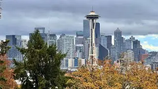 Driving Seattle's Queen Anne Hill in the Rain (4K) | Autumn 2025, Quick Stop at Kerry Park