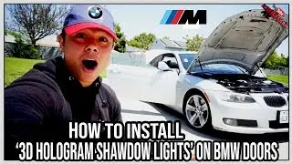 How to Install BMW Logo 3D Projector Shadow Door Lights | Easy No Tools Require