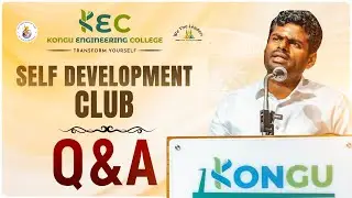 🔴LIVE : Q & A - Role of Youth in Nation Building | K Annamalai | KEC | 27-01-2026 | #annamalai
