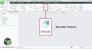 Creo Parametric | Extrude Feature