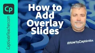 Add Bookmarks &&nbsp;Overlay Slides in Adobe Captivate