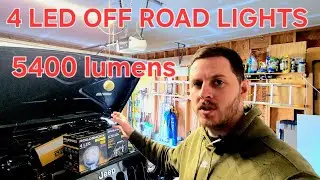 Harbor Freight Roadshock 4 LED Light Install