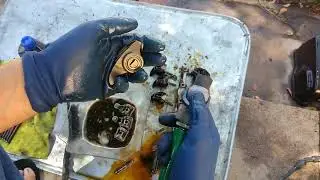how to clean sludge build up/ parts wash