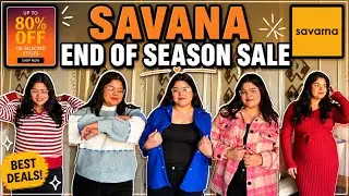 Savana End of Season Sale😍| Plus Size Girls| Winter Wear Haul| Everything Under ₹1500😱| Try on Haul|