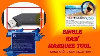 Photoshop Tutorial : How To Use  Single Raw Marquee and Column Marquee Tool | Photoshop - Part 14