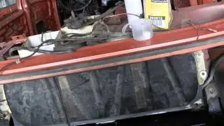 Mercedes restoration w123 видео 81 Обрабатываем мовилем и делаю столик