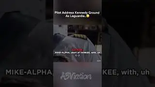 Pilot address JFK ground as LaGuardia😬 #aviation #fyp #funny