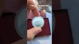 1982 Washington Half Dollar Proof. #silver #shorts #numismatics #coins #silverstacking