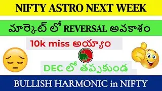 #Nifty weekly analysis and forecast | Trend reversal | Options Trading |Stockmarket astrology Telugu