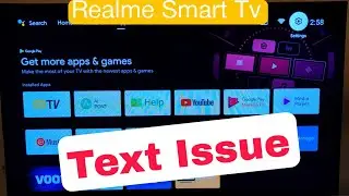 Realme Smart Tv Fix Text Problem Solve || High Contrast Text 2022