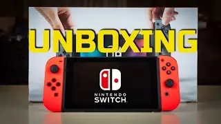 Распаковка Nintendo Switch + Красный переключатель Joy-Con + Раздача Nintendo Switch!