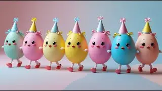 🥚🌈 Colourful Egg Parade for Kids | Fun Learning & Nursery Rhyme 🎶 | 3D Animation