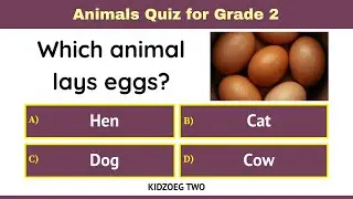 Animals Quiz for Grade 2 Kids | 15 Easy General Knowledge Questions About Animals | Children's GK