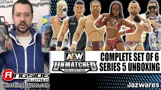 Ringside Collectibles Unboxing: AEW Unmatched 5 Complete Set Wrestling Action Figures by Jazwares!