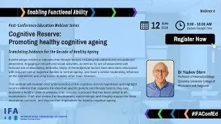 Webinar: Cognitive Reserve Promoting Healthy Cognitive Ageing