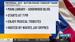 Memorial Day celebrations planned in BR, surrounding areas