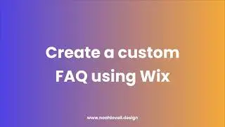 Build a Custom FAQ using Wix Content Manager and Velo