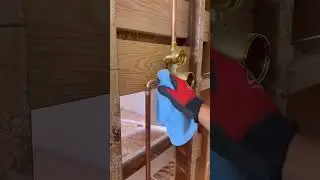 Quick shower valve installation #plumbing #plumber #diy