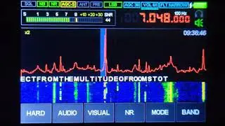 W1AW CW DECODE ON THE MACHILITE DSP SDR RECEIVER 9-13-2021