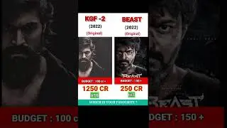Beast 🆚 Kgf -2 Movie | comparison || Bix Office || collection #shorts