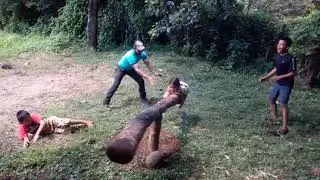 El juego de la maroma extremadamente peligroso, y lo que pasa al final
