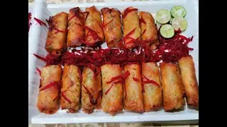 VEGETABLE SPRING ROLLS ( BEST SPRING ROLLS RECIPE EVER ) TASTY VEGETABLE WRAP ROLLS