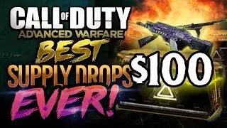 ADVANCED WARFARE: BEST SUPPLY DROPS EVER ($100) WE MAKE IT RAIN ELITES, HATER