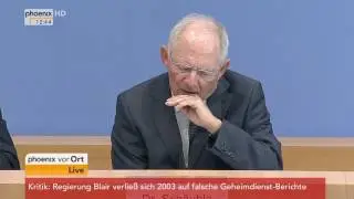 Haushalt 2017 und Finanzplan bis 2020: Wolfgang Sch&auml;uble und Werner Gatzer am 06.07.2016