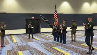 Benson JROTC Armed Regulation Color Guard Army National Drill Competition Daytona Beach Florida 2025